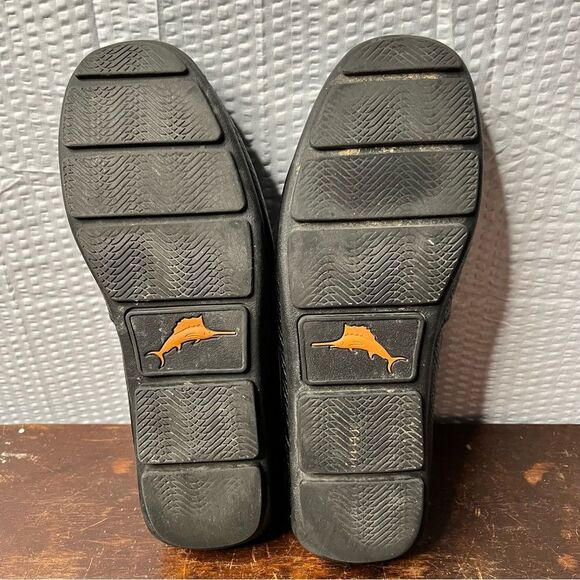 Tommy Bahama Nassau Venetian Black Leather Driving Loafers Size 8D - Picture 4 of 12